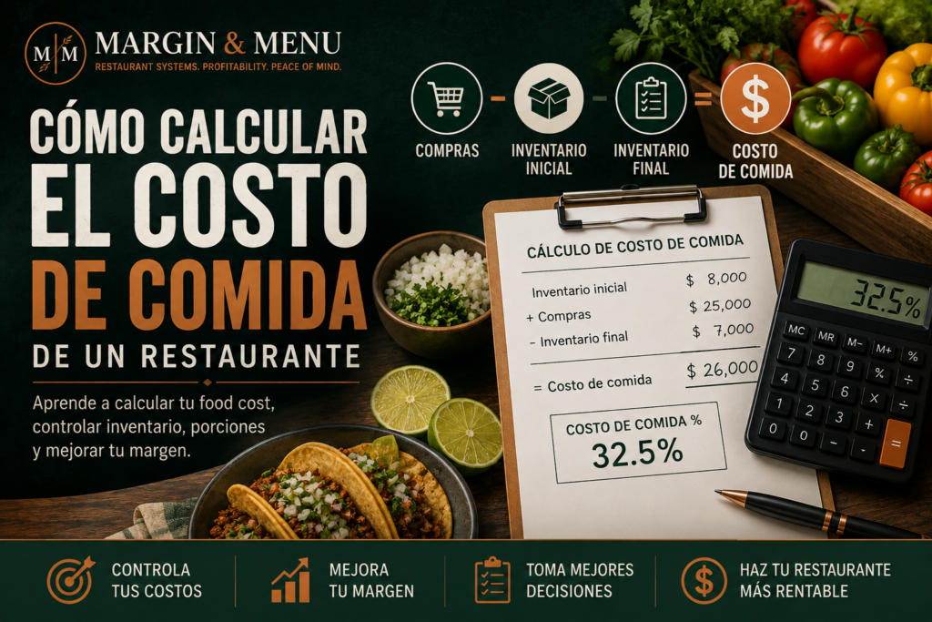 Cómo calcular el costo de comida de un restaurante