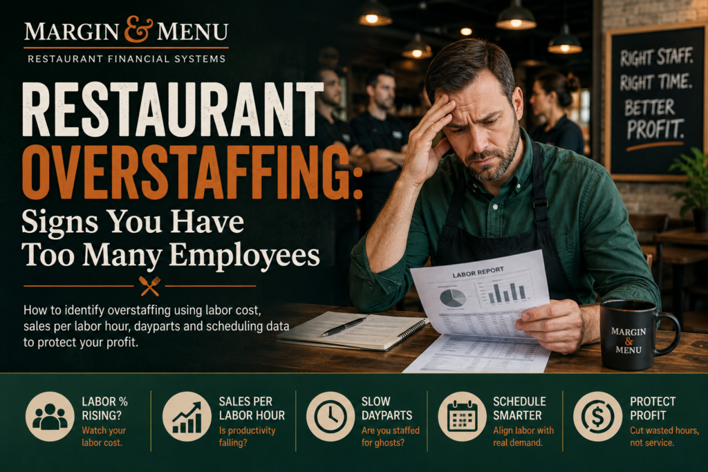 Restaurant overstaffing signs and labor cost analysis for restaurant owners