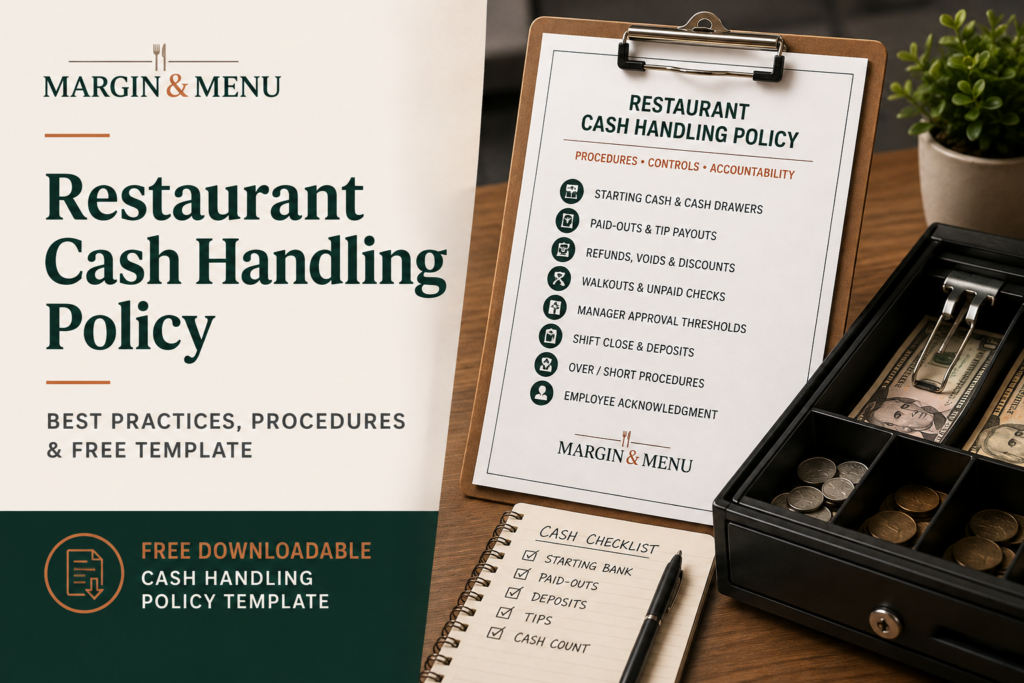 Restaurant Cash Handling Policy and Free Template